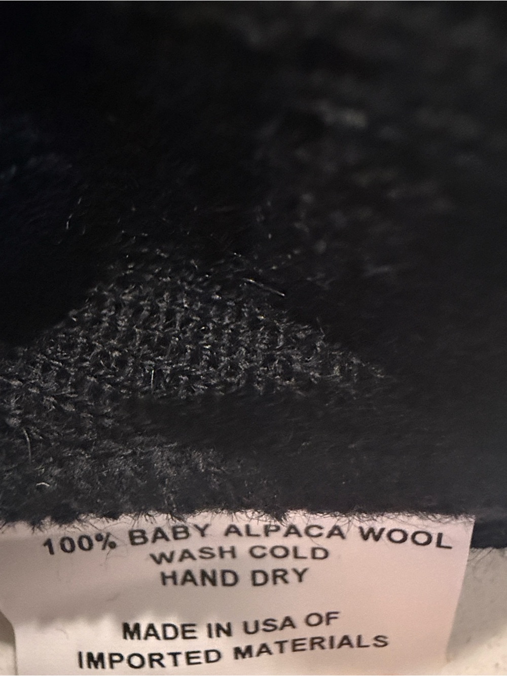 Hollow Black Knit Beanie - Picture 2 of 2